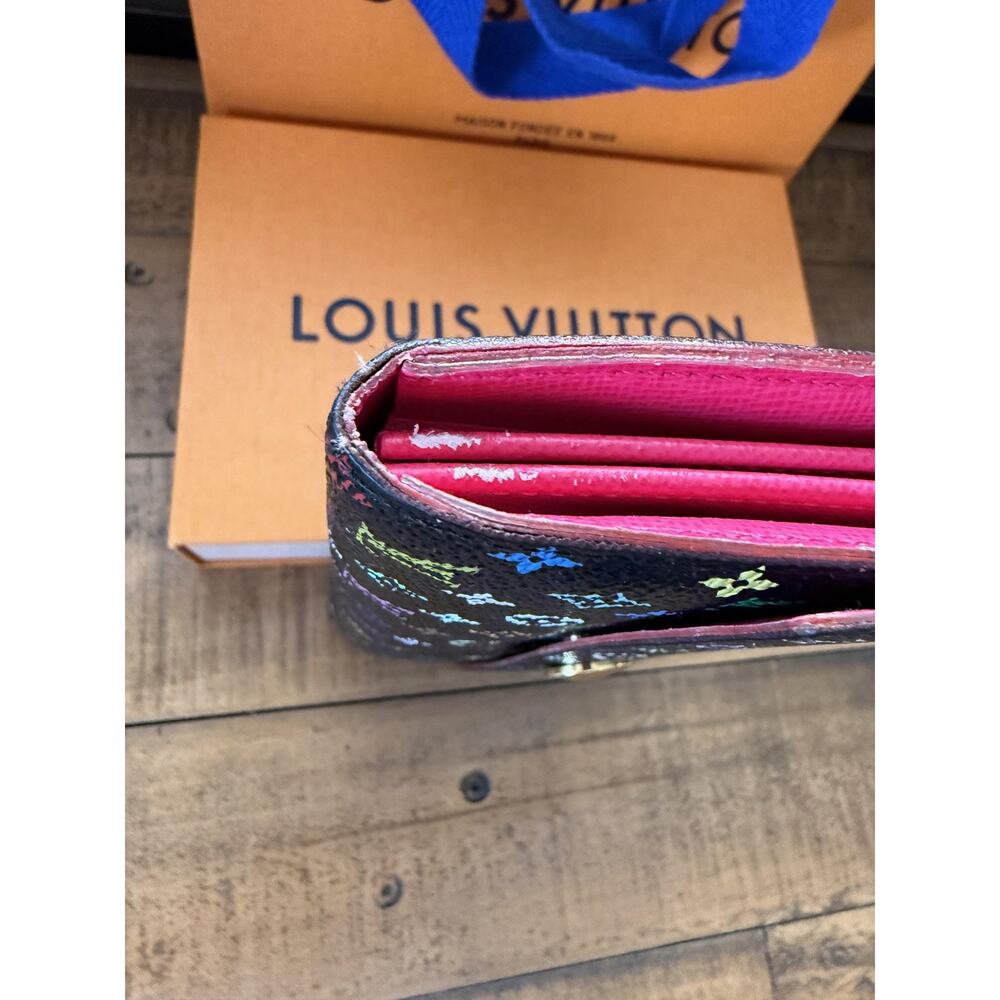 Louis Vuitton Wallet Womens Multicolor Monogram Canvas Long Envelope France Logo - Picture 10 of 16